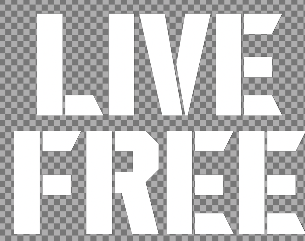 Live Free car decal